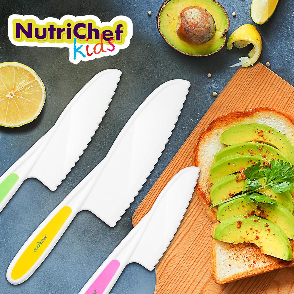 product image number 6 for NutriChef 3-Piece Nylon Kitchen Baking Knife Set
