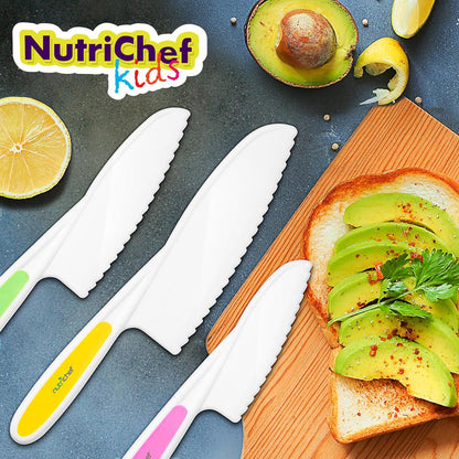 product image number 6 for NutriChef 3-Piece Nylon Kitchen Baking Knife Set