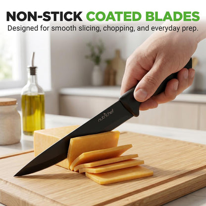 17-Piece Kitchen Knife Set - Precision Cutting - Stainless Steel - Acrylic Stand