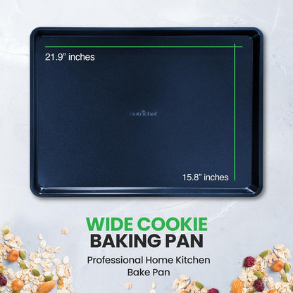 Non-Stick XL Cookie Sheet, Easy Clean Carbon Steel, Blue Diamond, 22"x16"