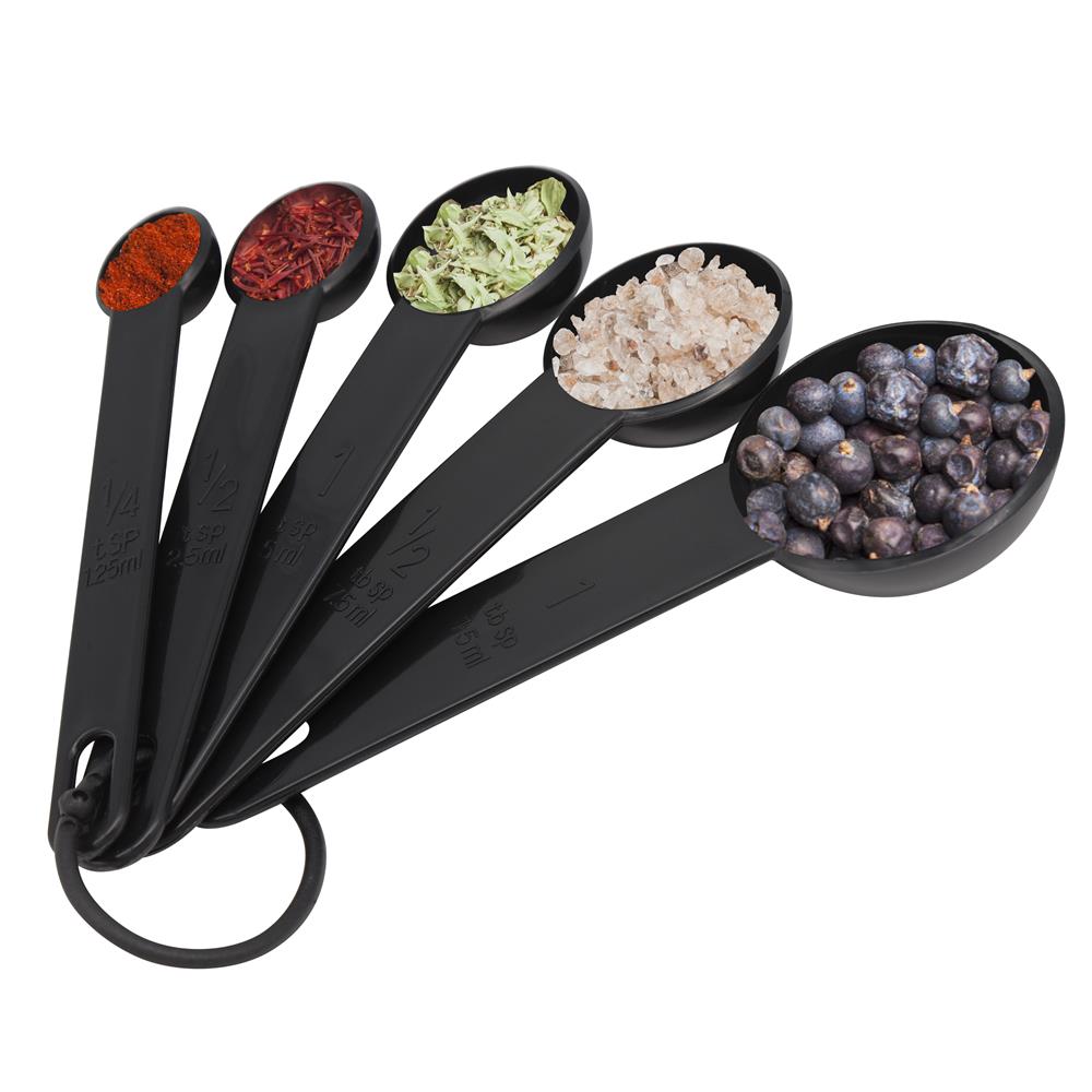5-Piece Measuring Spoon Set - Precise Measurements - Polypropylene