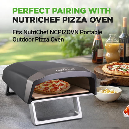 12.8" Pizza Stone for Even Heat, Thermal Shock Resistant, Silicone