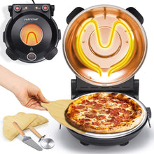 Electric Pizza Oven 12" Precise Cooking Non-Stick Stone