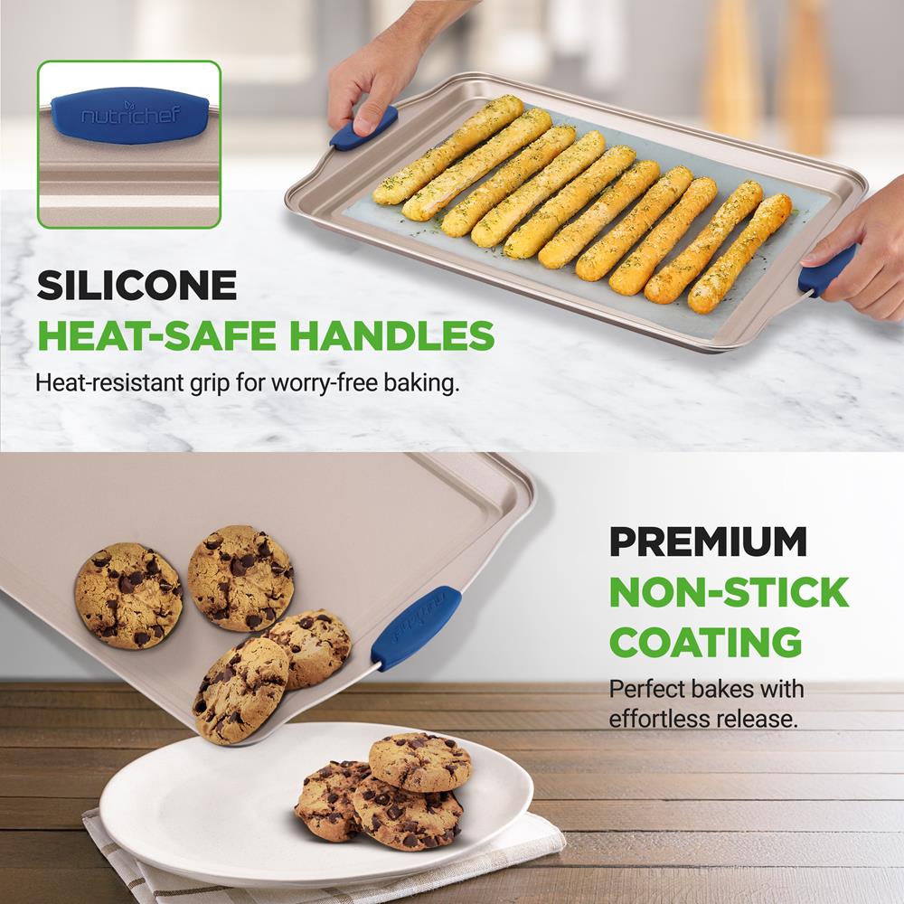 Set da forno antiaderente da 8 pezzi con vassoio per muffin, teglia da forno, teglia per torte, teglia per pagnotta e teglia a molla Set da forno antiaderente da 8 pezzi con vassoio per muffin, teglia da forno, teglia per torte, teglia per pagnotta e teglia a molla