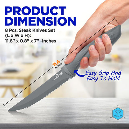 product image number 2 for NutriChef Steak Knives Set