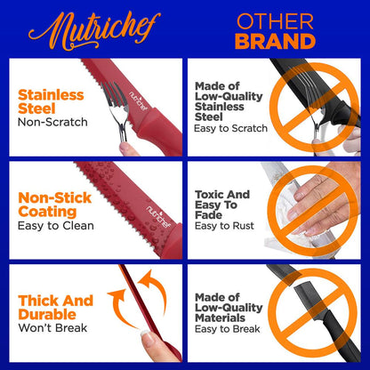 product image number 4 for NutriChef Steak Knives Set