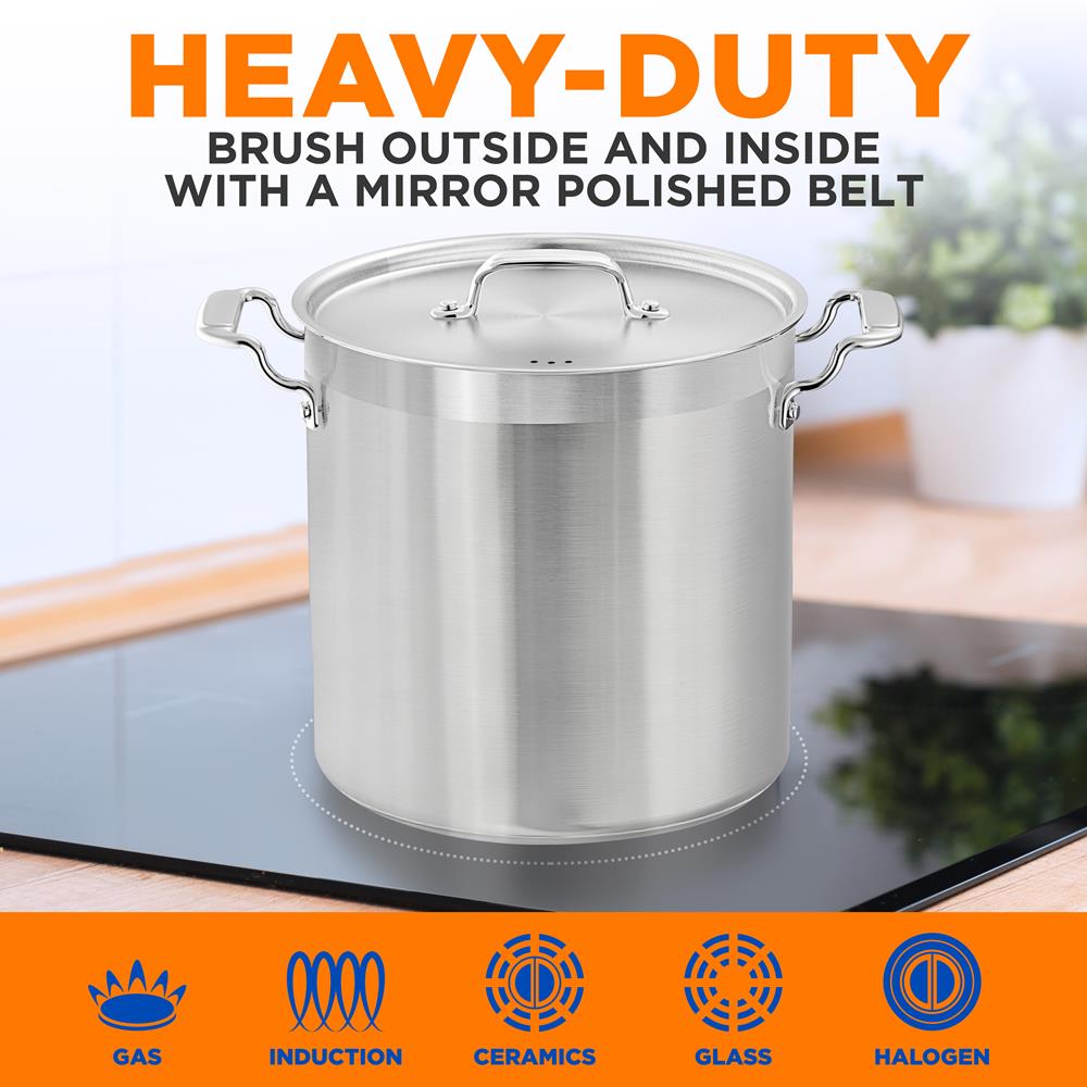 35 Qt Stainless Steel Stockpot - Thumbnail 5