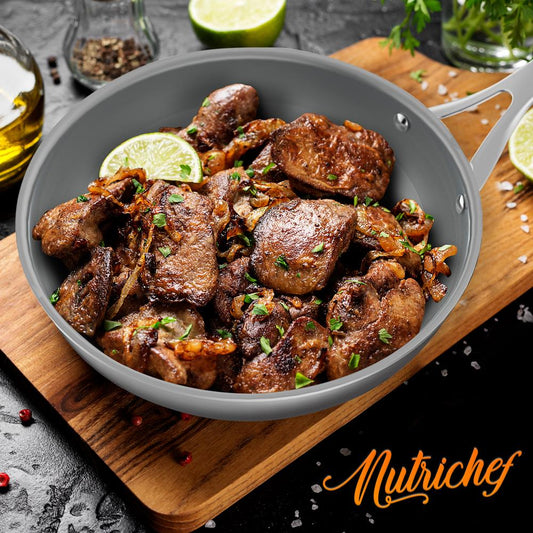 12-Piece Cookware Set, Even Heat, Ceramic Non-Stick, Stainless Steel