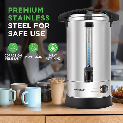 8L Water Boiler & Dispenser, Consistent Heat, Stainless Steel, Silver