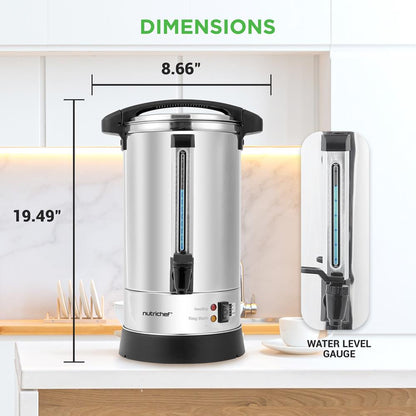 8L Water Boiler & Dispenser, Consistent Heat, Stainless Steel, Silver