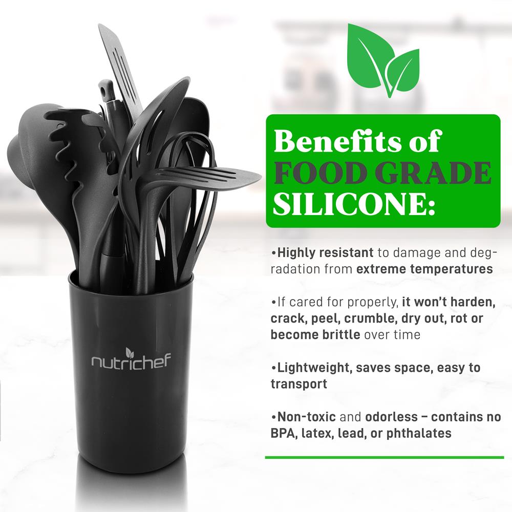 product image number 4 for NutriChef 10 Pcs. Kitchen Cooking Utensils