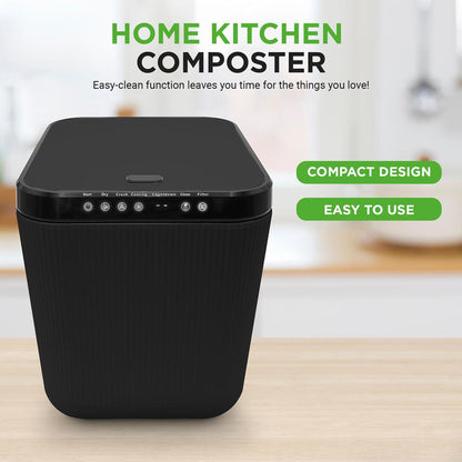 3L Electric Kitchen Composter - Efficient Waste Breakdown, Grey
