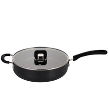 3.7Qt Non-Stick Saute Pan - Space-Saving Foldable Knob, Glass Lid