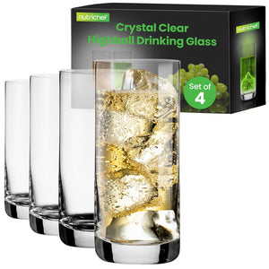 Clear Highball Drinking Glass