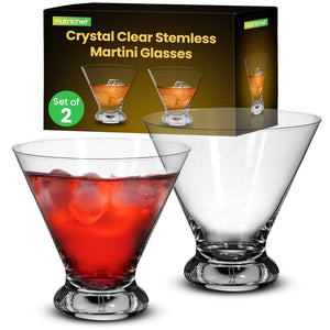 Crystal Clear Cocktail Glasses Set