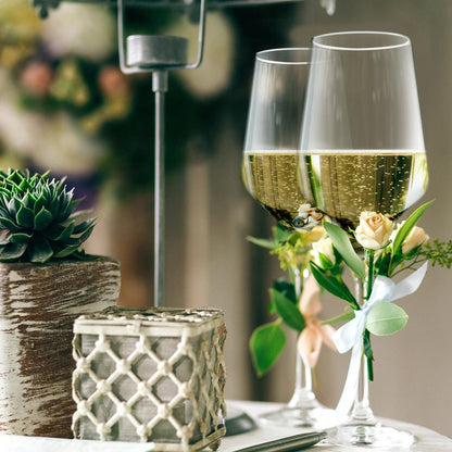 Crystal Wine Glasses - Elegant Design, Lead-Free Crystal, Dishwasher Safe