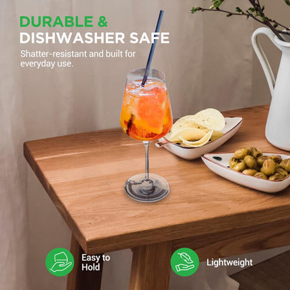 Crystal Wine Glasses - Elegant Design, Lead-Free Crystal, Dishwasher Safe