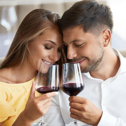 Crystal Wine Glasses - Elegant Design, Lead-Free Crystal, Dishwasher Safe