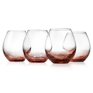 Crystal Stemless Wine Glasses