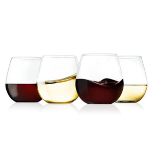 Crystal Clear Stemless Wine Glass