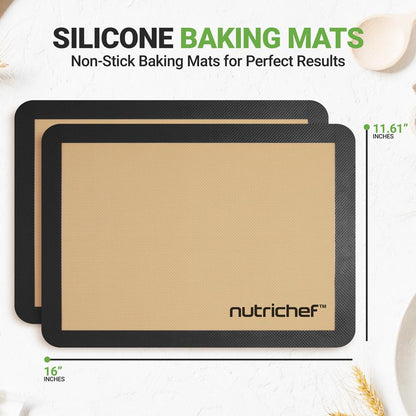 Silicone Baking Mats - Non-stick Reusable Food-Grade - Oven Safe 480¬∞F
