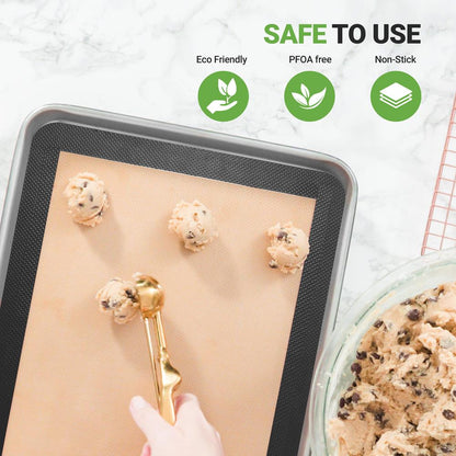 Silicone Baking Mats - Non-stick Reusable Food-Grade - Oven Safe 480¬∞F