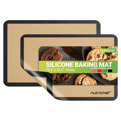 Silicone Baking Mats, Non-stick, Food-Grade, Oven-Safe to 480¬∞F, 2 Pack