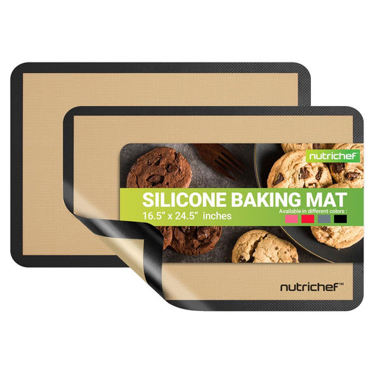 Silicone Baking Mats, Non-stick, Food-Grade, Oven-Safe to 480¬∞F, 2 Pack