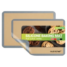 Silicone Baking Mats - Non-stick, Oven-safe 480¬8F, Food-Grade, Grey