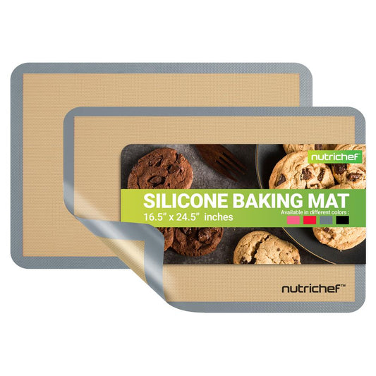 Silicone Baking Mats - Non-stick, Oven-safe 480¬∞F, Food-Grade, Grey