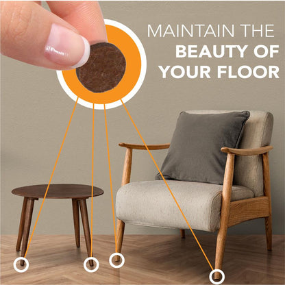 Felt Furniture Pads 45-Pack, Protect Floors, Anti-Scratch, Easy Install