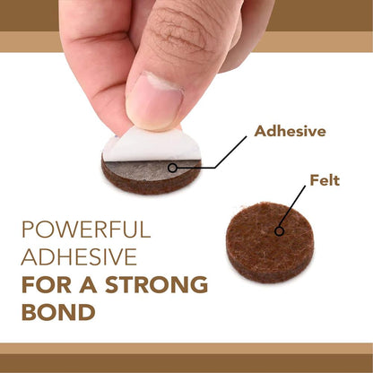 Felt Furniture Pads 45-Pack, Protect Floors, Anti-Scratch, Easy Install