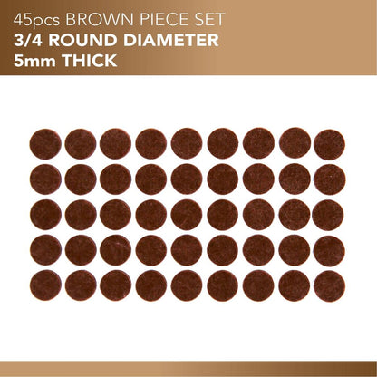 Felt Furniture Pads 45-Pack, Protect Floors, Anti-Scratch, Easy Install