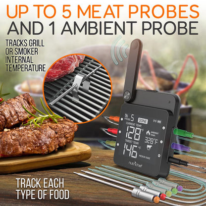 product image number 4 for NutriChef Wifi Wireless Bbq Digital Thermometer
