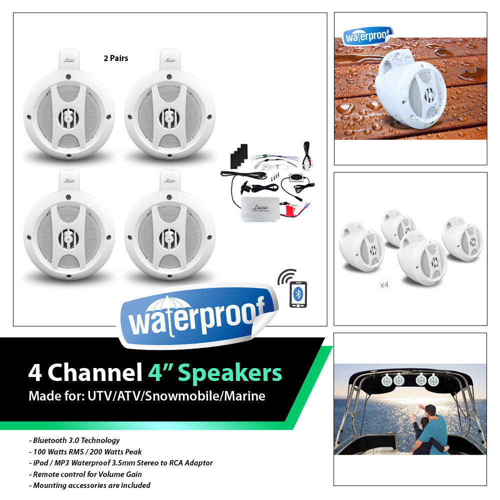 product image number 4 for Lanzar Atv Speaker System