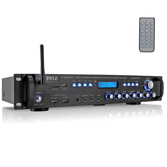 Bluetooth Amplifier Receiver 3000W Wireless Streaming Multi-Channel Audio