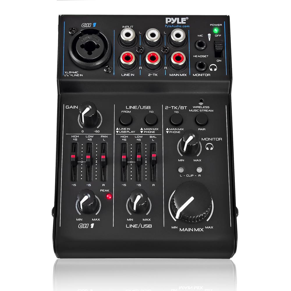 product image number 1 for Pyle Compact Bluetooth Dj Mixer Interface
