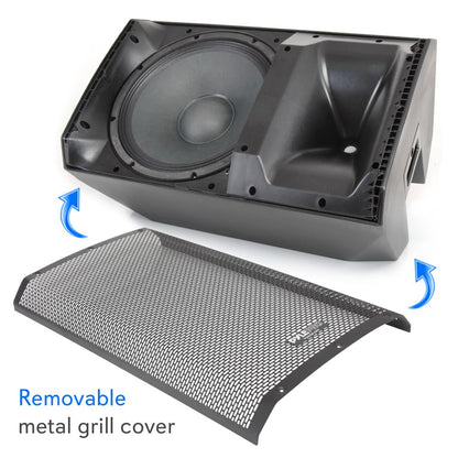 Bluetooth PA Speaker 1400W High-Powered 15" Subwoofer Black