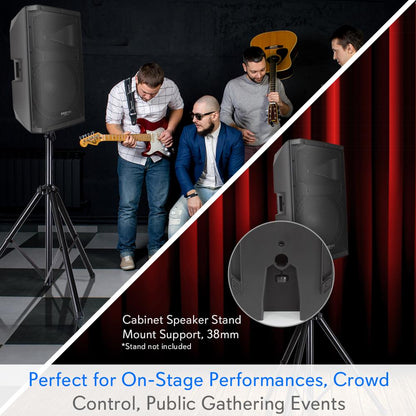 Bluetooth PA Speaker 1400W High-Powered 15" Subwoofer Black