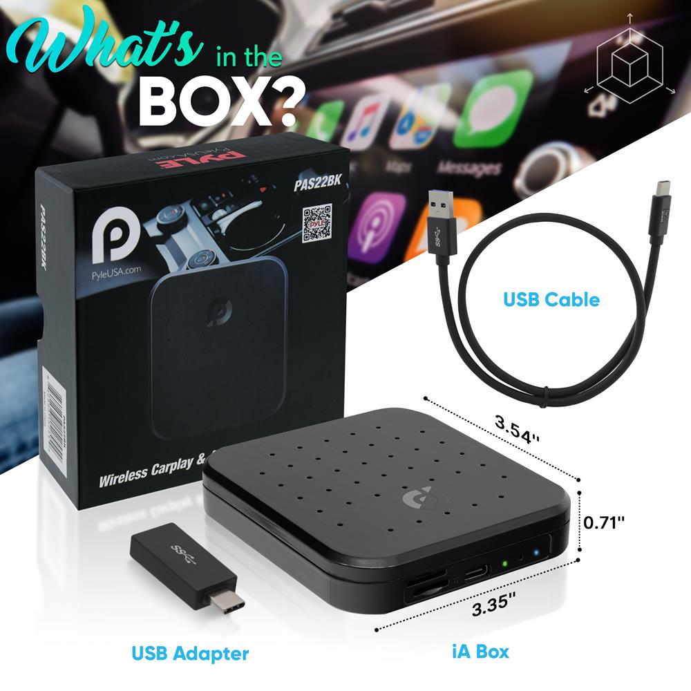 Wireless CarPlay & Android Auto Adapter - 4K HD, Octa-Core, Dual
