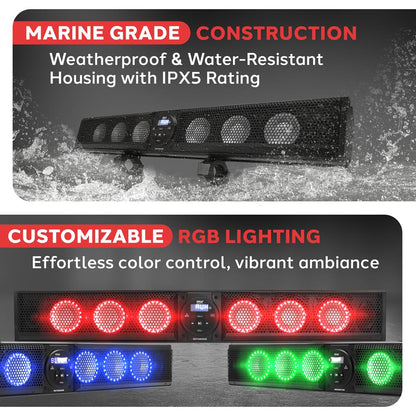 Wireless Bt Sound Bar Speaker System