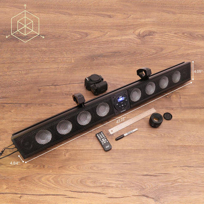 Marine Waterproof Soundbar 46" with RGB Lights 240W RMS
