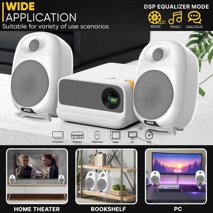 product image number 4 for Pyle Hi-Fi Home Bookshelf Monitor Speakers