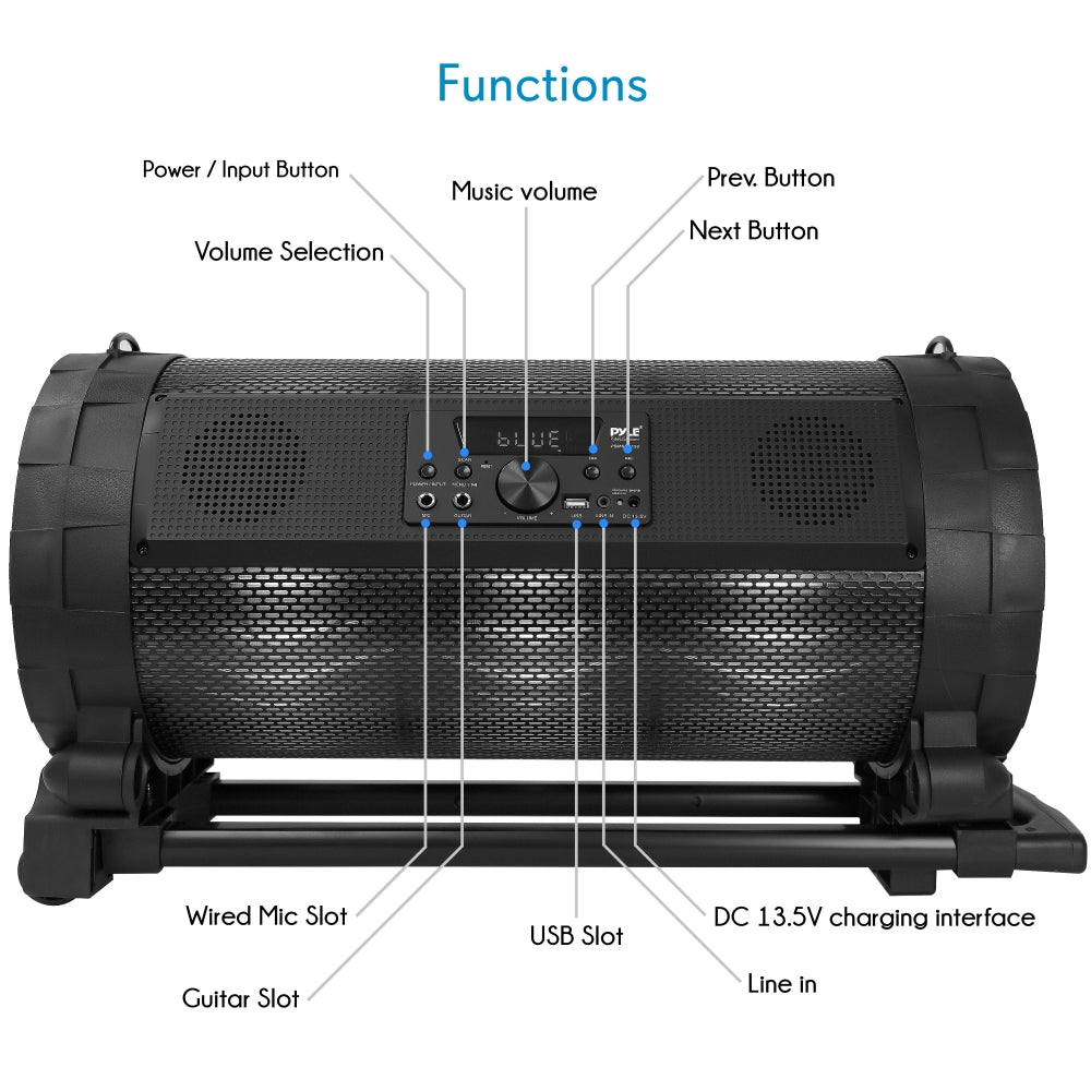 Pyle Boombox Speaker System - Thumbnail 5