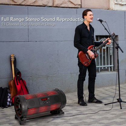 product image number 4 for Pyle Portable Boombox Mic & Speaker System