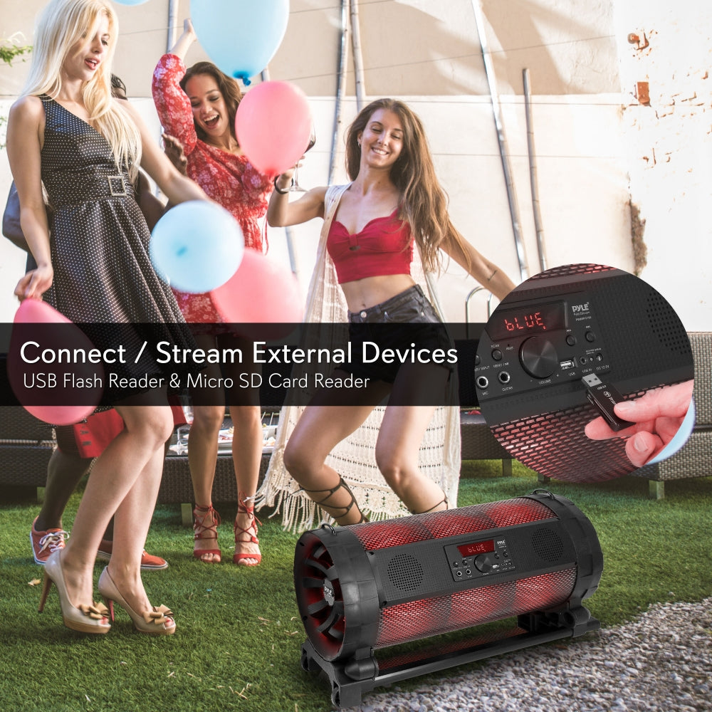 product image number 6 for Pyle Portable Boombox Mic & Speaker System