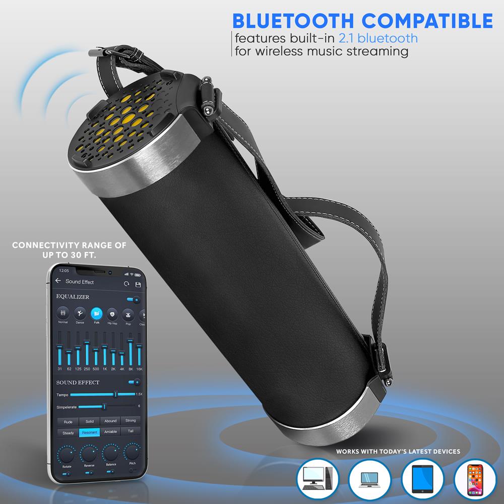 product image number 6 for Pyle Portable Bluetooth Boombox Stereo Radio