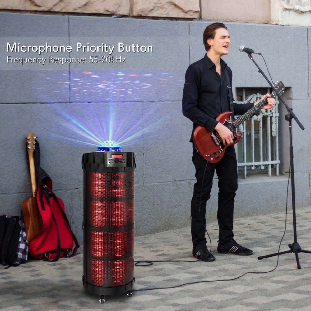product image number 6 for Pyle Portable Microphone & Led Speaker System