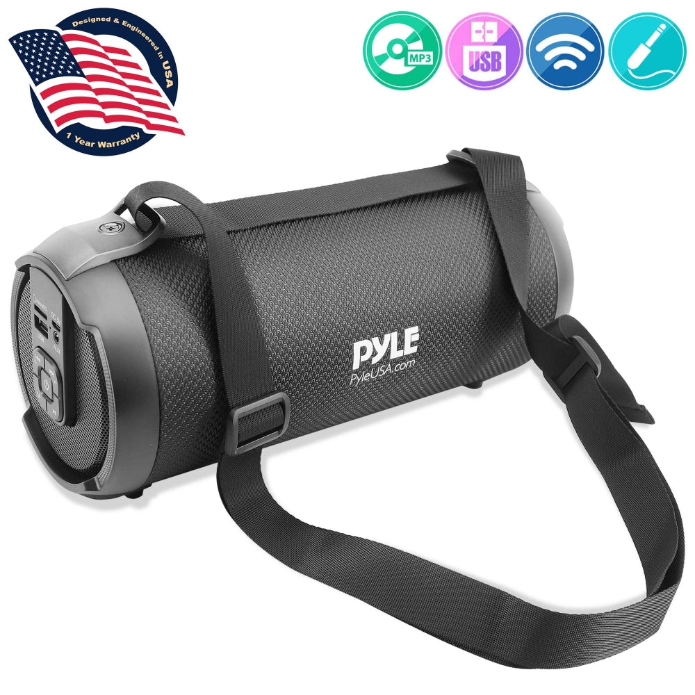 Pyle Wireless BT Portable Boombox Speaker - 600W Rechargeable Speaker, Portable Barrel Loud Stereo System - DJ Sound Effects, Flashing L（並行輸入品） : Pyle Portable Speaker, Boombox, Bluetooth Speakers