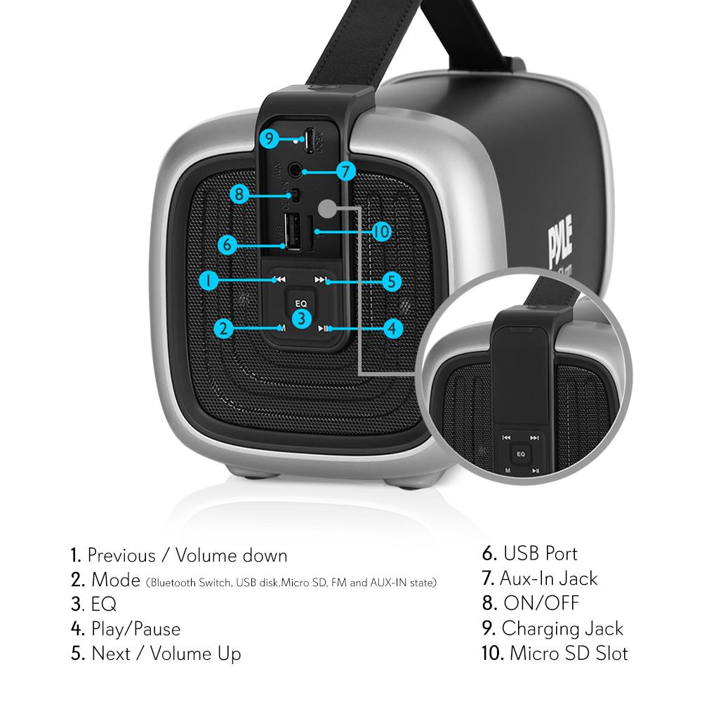 Portable Hi-Fi Bluetooth Speaker Radio - Thumbnail 5